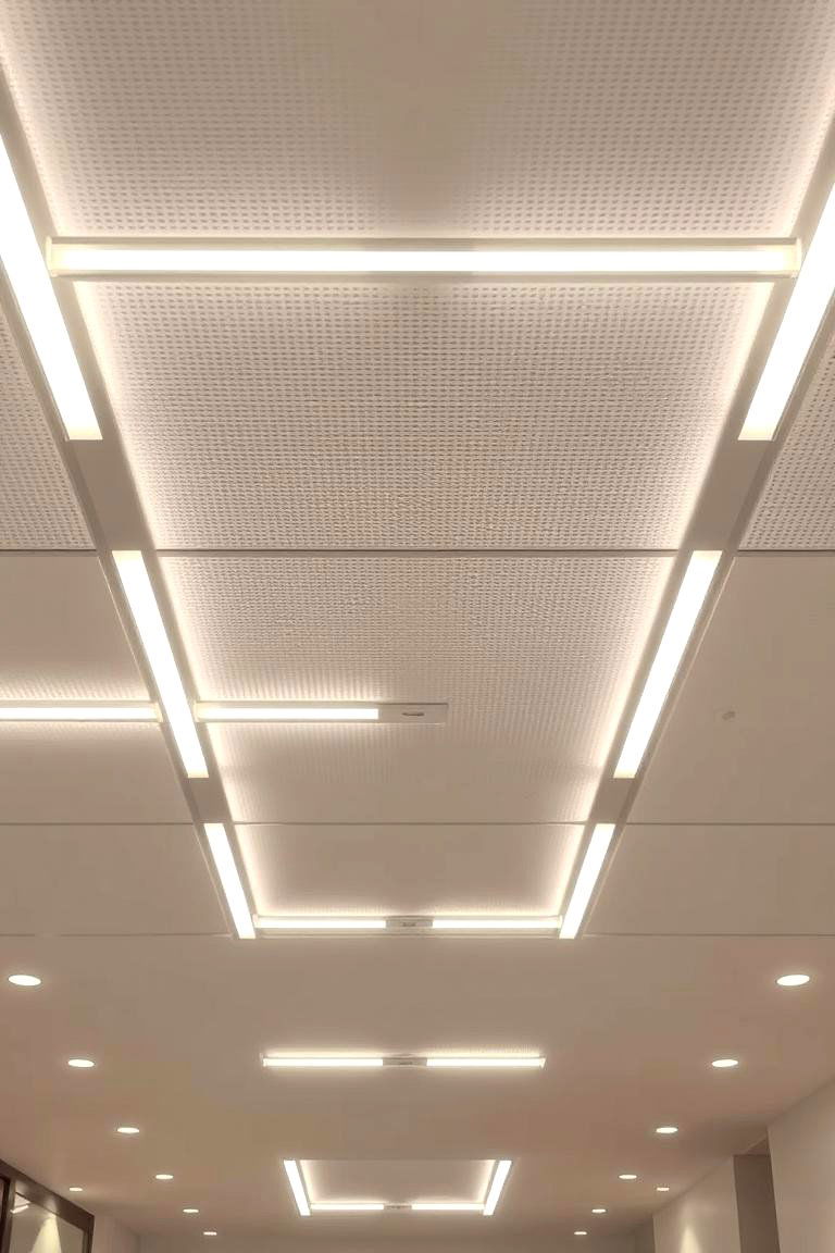 Decorative Linear Fixtures - 24 Drop Ceiling Lighting Ideas