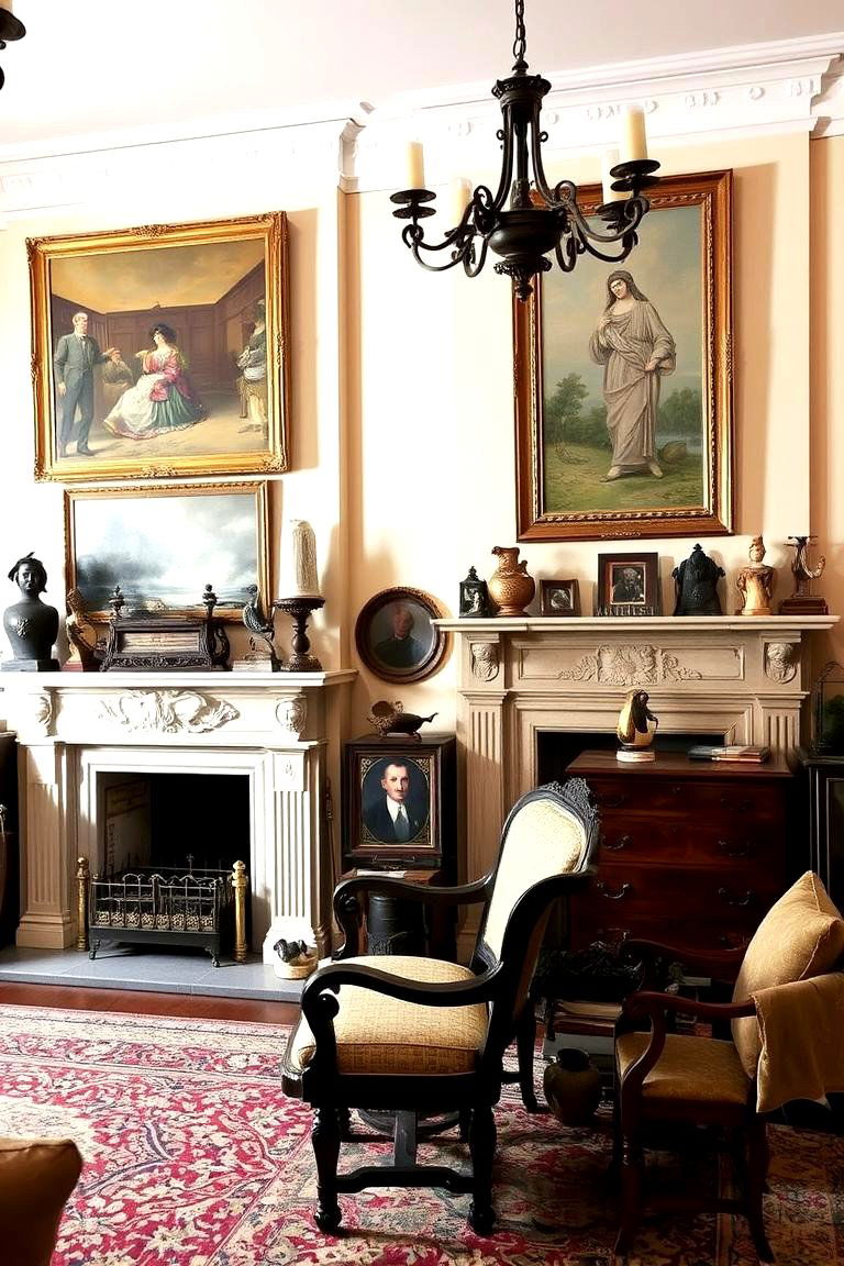 Decorative Mantels and Heirloom Pieces - 24 Victorian Bedroom Ideas