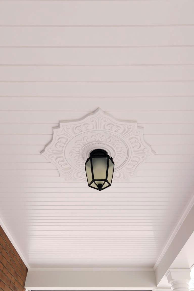 Decorative Medallions - 24 Porch Ceiling Ideas