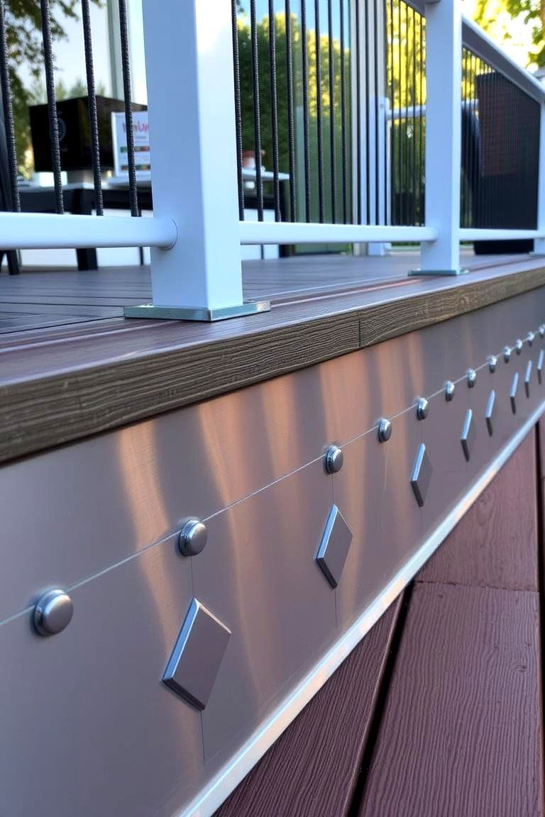 Decorative Metal Panel Design - 24 Deck Skirting Ideas