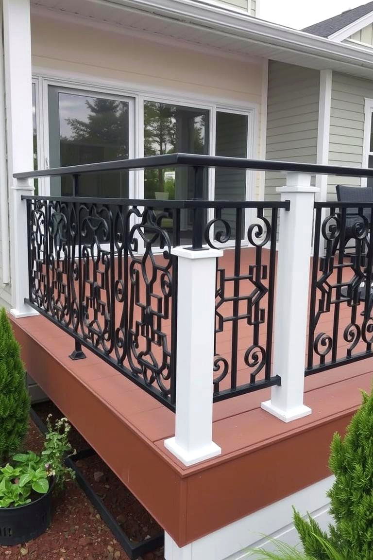 Decorative Metal Railing - 24 Deck Railing Ideas