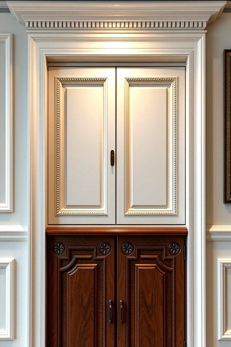 Decorative Molding Accent Cabinet - 24 Corner Cabinet Ideas
