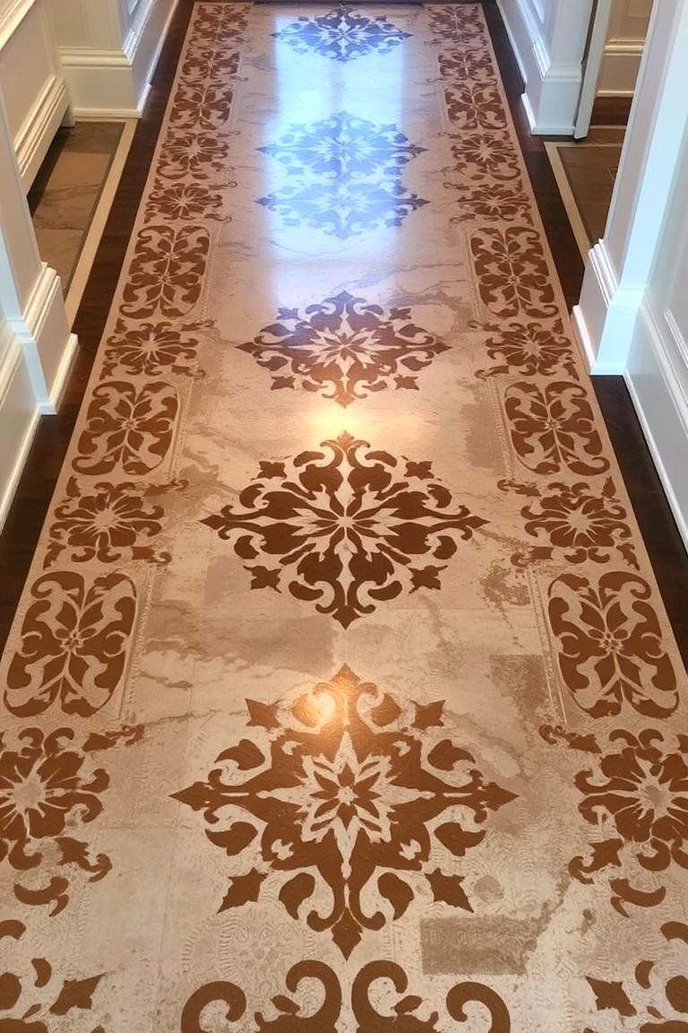 Decorative Patterned Concrete - 24 Concrete Floor Ideas