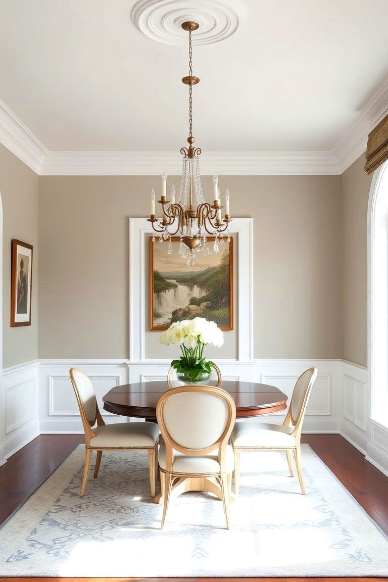 Decorative Picture Frame Wainscoting - 24 Wall Collage Ideas