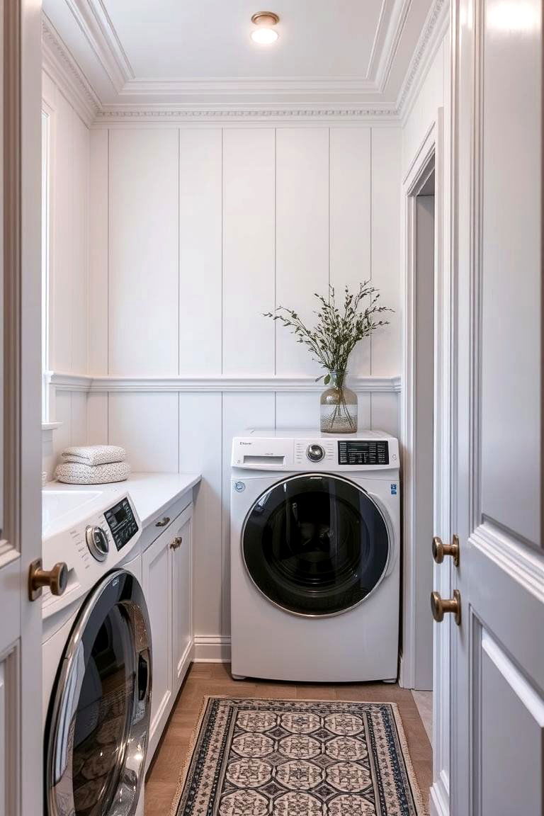 Decorative Shiplap Molding Details - 24 Shiplap Laundry Room Ideas