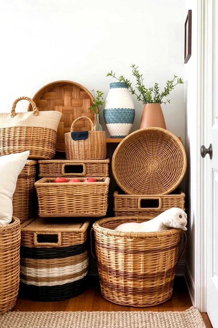 Decorative Storage Baskets - 24 Bra Storage Ideas