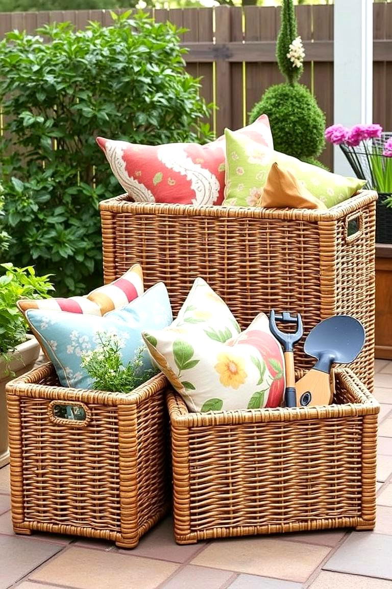 Decorative Storage Boxes - 24 Outdoor Storage Ideas