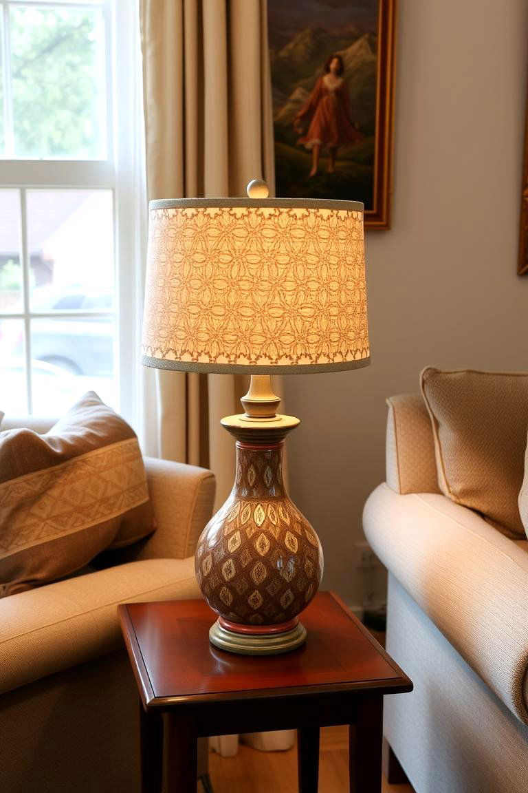 Decorative Table Lamps as Accents - 24 Living Room Lighting Ideas