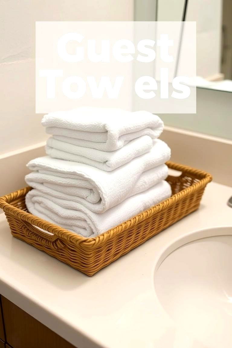 Decorative Trays for Guest Towels - 24 Towel Storage Ideas