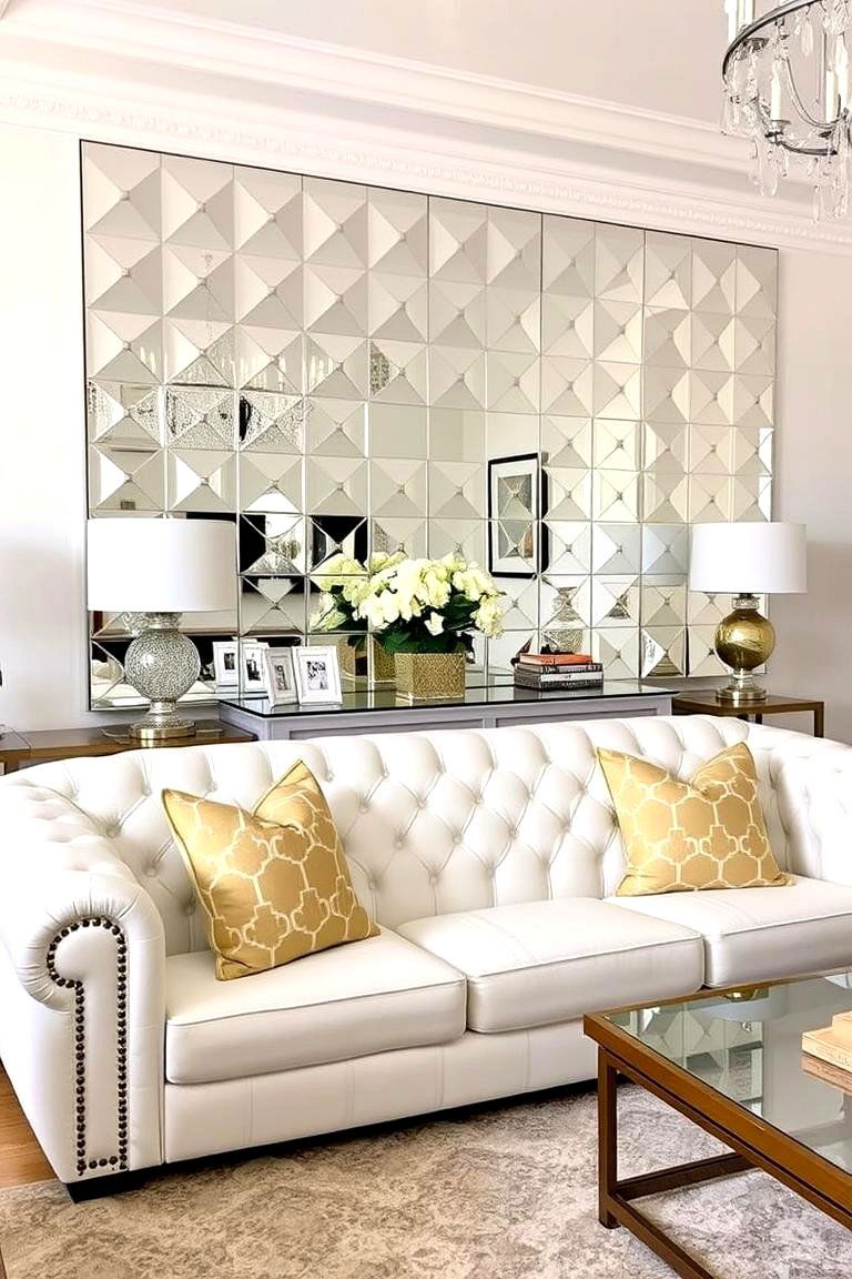 Decorative Trays with Stylish Items - 24 Glam Living Room Ideas