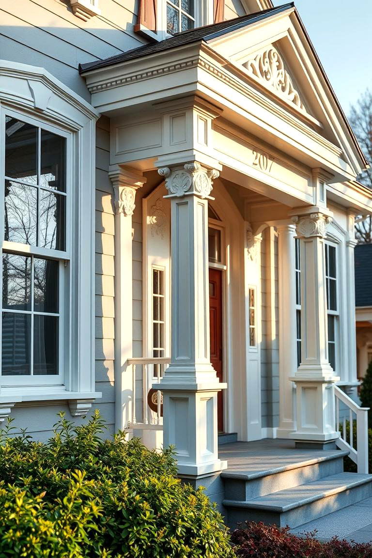 Decorative Trim Detailing - 24 Exterior Wainscoting Ideas