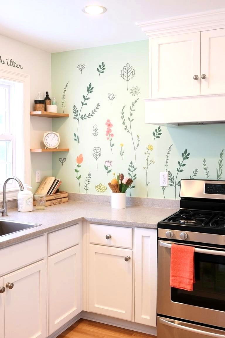 Decorative Wall Decals - 24 Kitchen Accent Wall Ideas