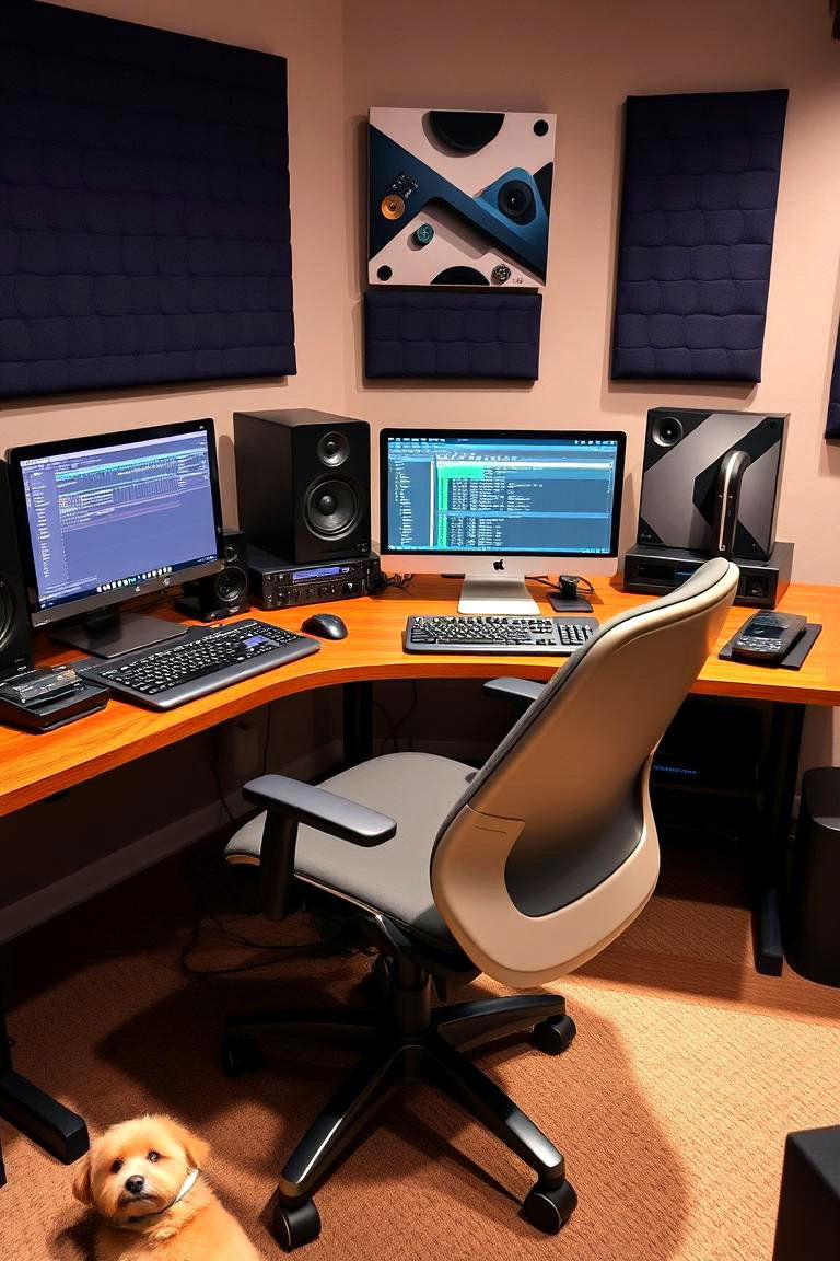 Dedicated Digital Music Workstation - 24 Music Room Ideas