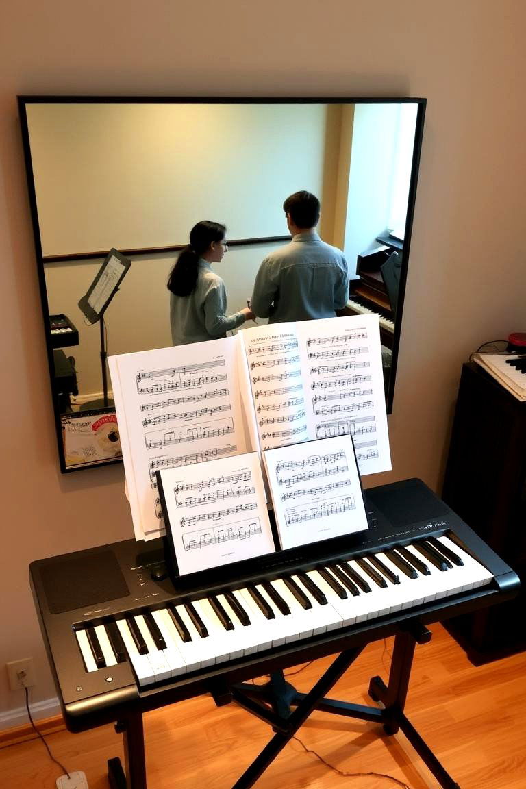 Dedicated Practice Station - 24 Music Room Ideas
