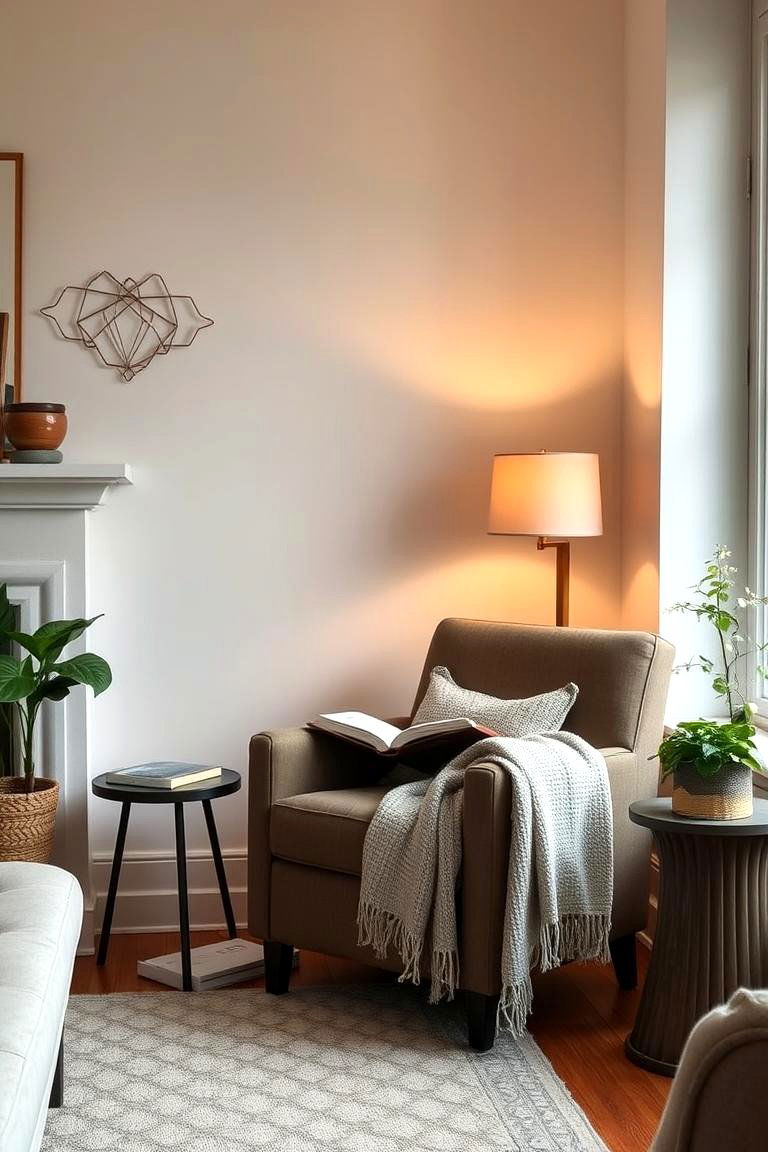 Dedicated Reading Corner for Quiet Reflection - 24 Zen Living Room Ideas