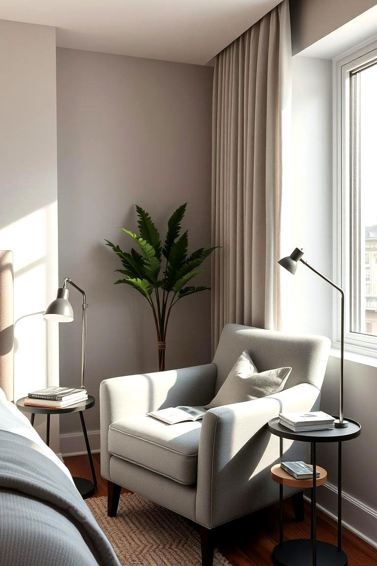 Dedicated Reading Nook or Lounge Area - 24 luxury modern bedroom ideas