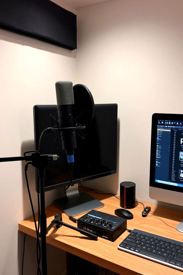Dedicated Recording Corner - 24 Music Room Ideas