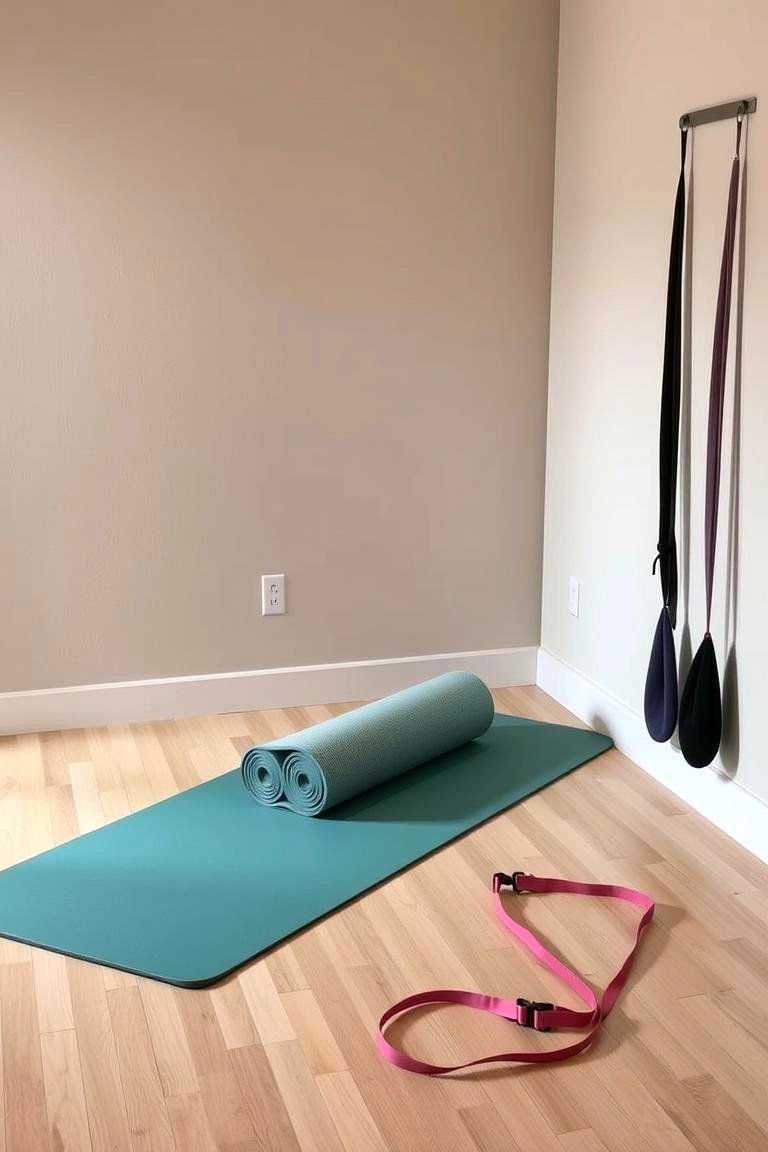 Dedicated Stretching Area - 24 Home Gym Ideas