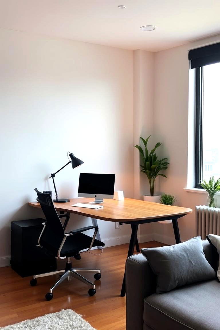 Dedicated Workspace Nook - 24 Loft-style Living Room Ideas