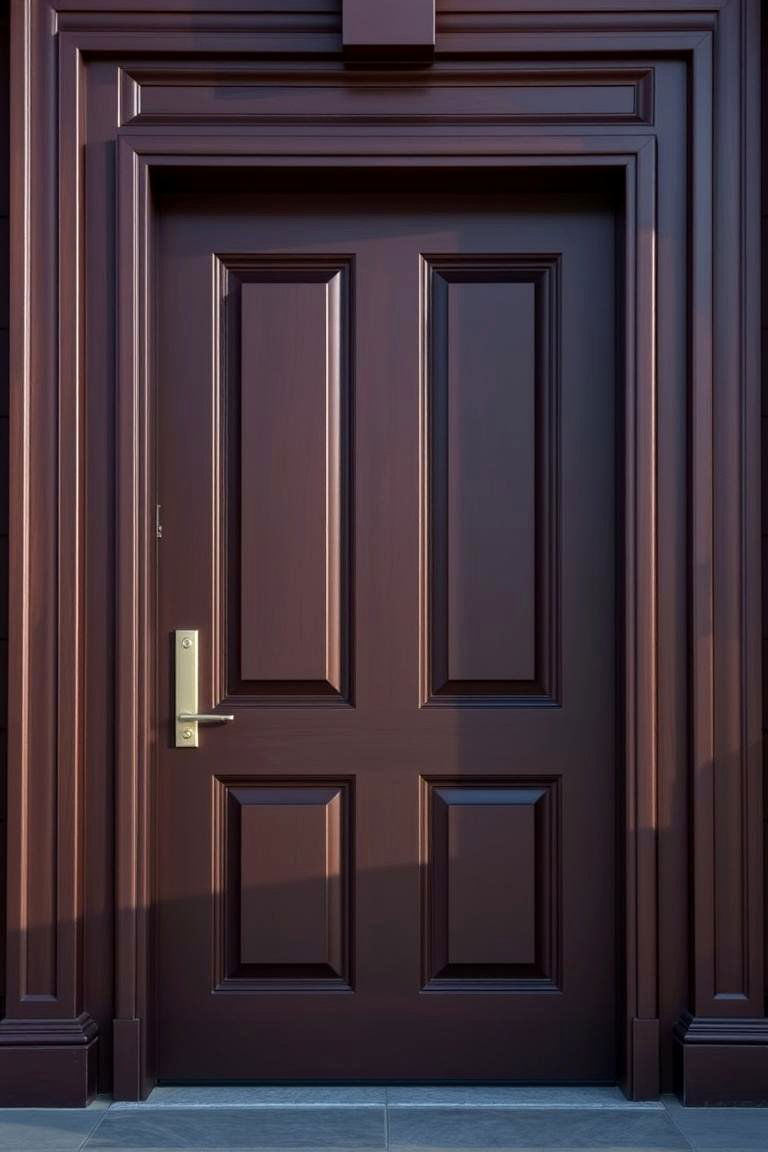 Deep Brown Profound Stability - 24 Brown House Front Door Colors