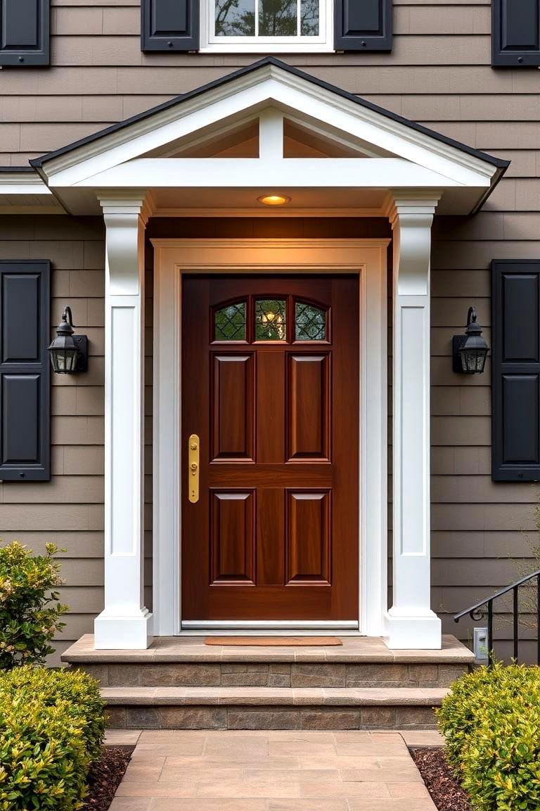 Deep Brown - 24 Mid Century Front Door Colors