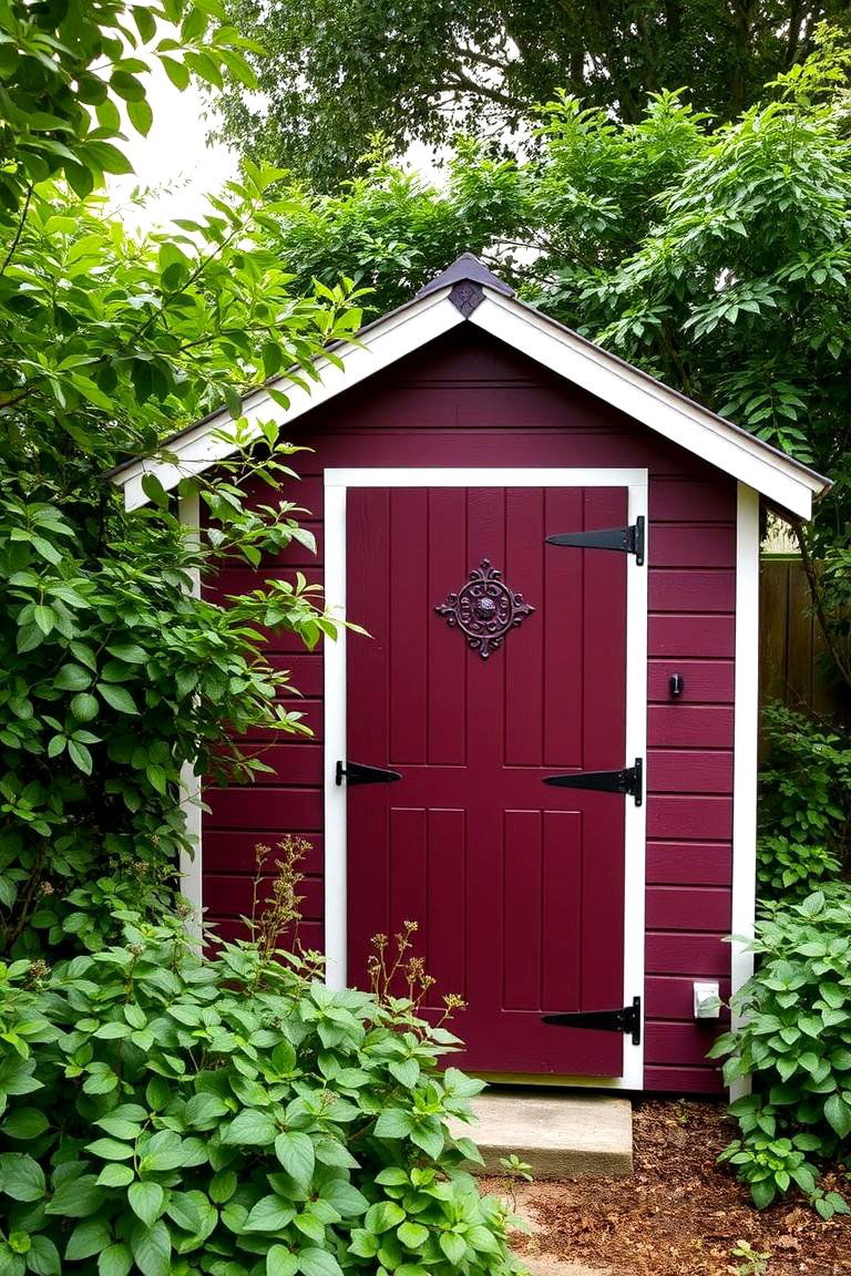 Deep Burgundy - 24 Shed Color Ideas
