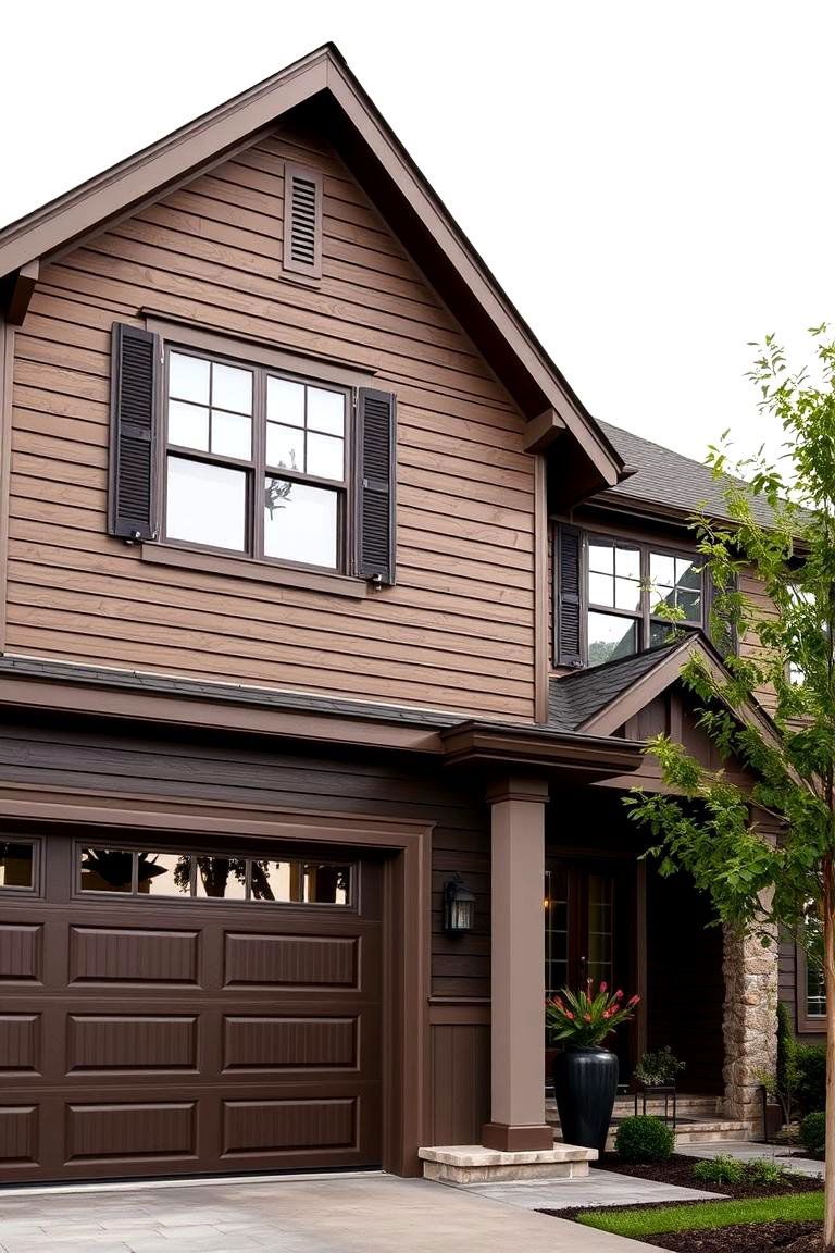 Deep Mocha Brown - 24 Brown Exterior House Colors