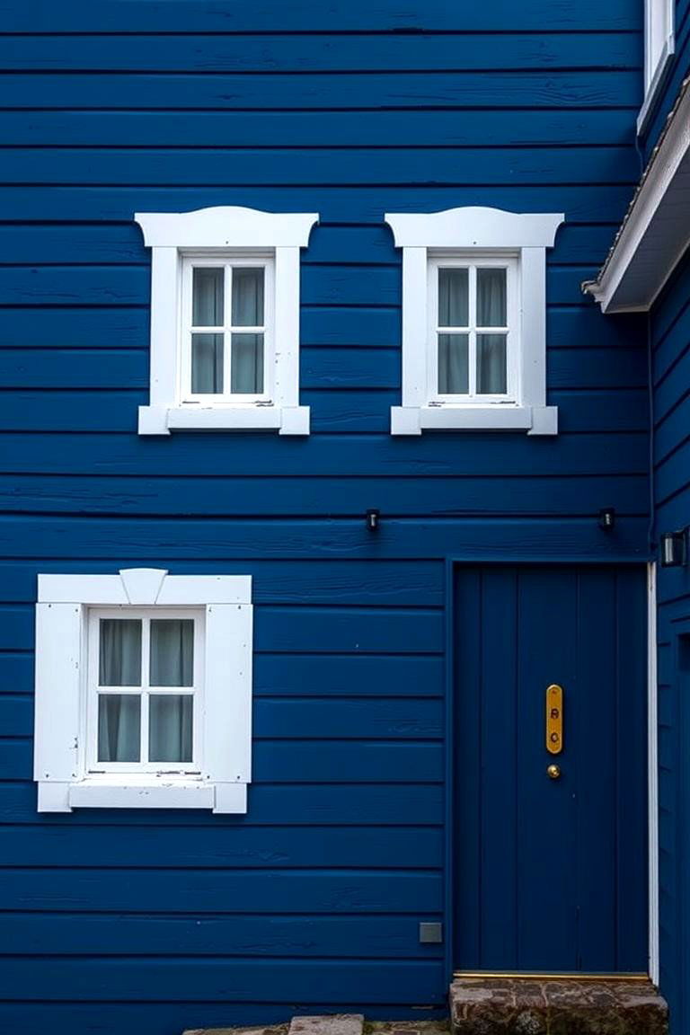 Deep Ocean Blue - 24 blue exterior house paint ideas