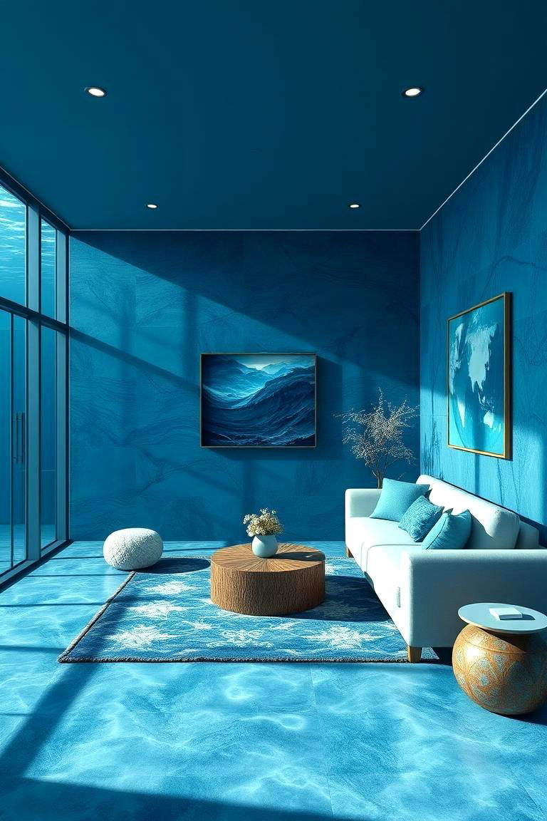 Deep Ocean Blue Hues - 24 Boys Room Paint Ideas
