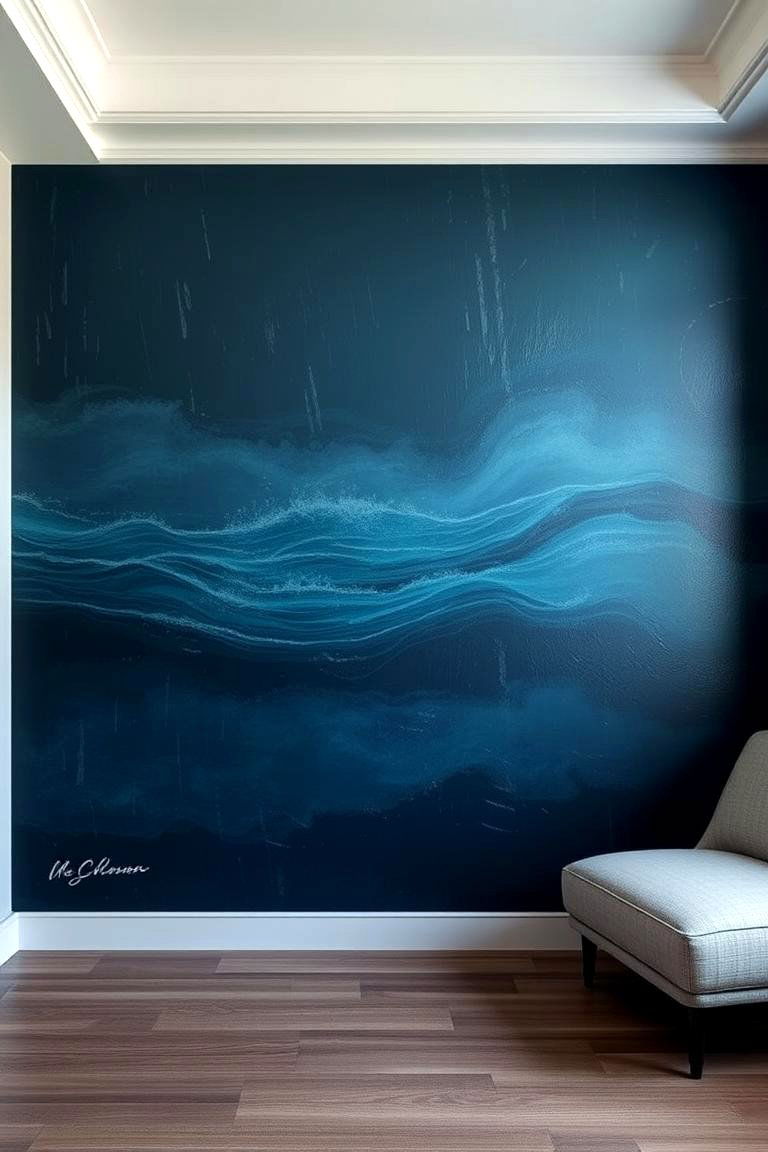 Deep Ocean Blue - 24 Blue Accent Wall Ideas