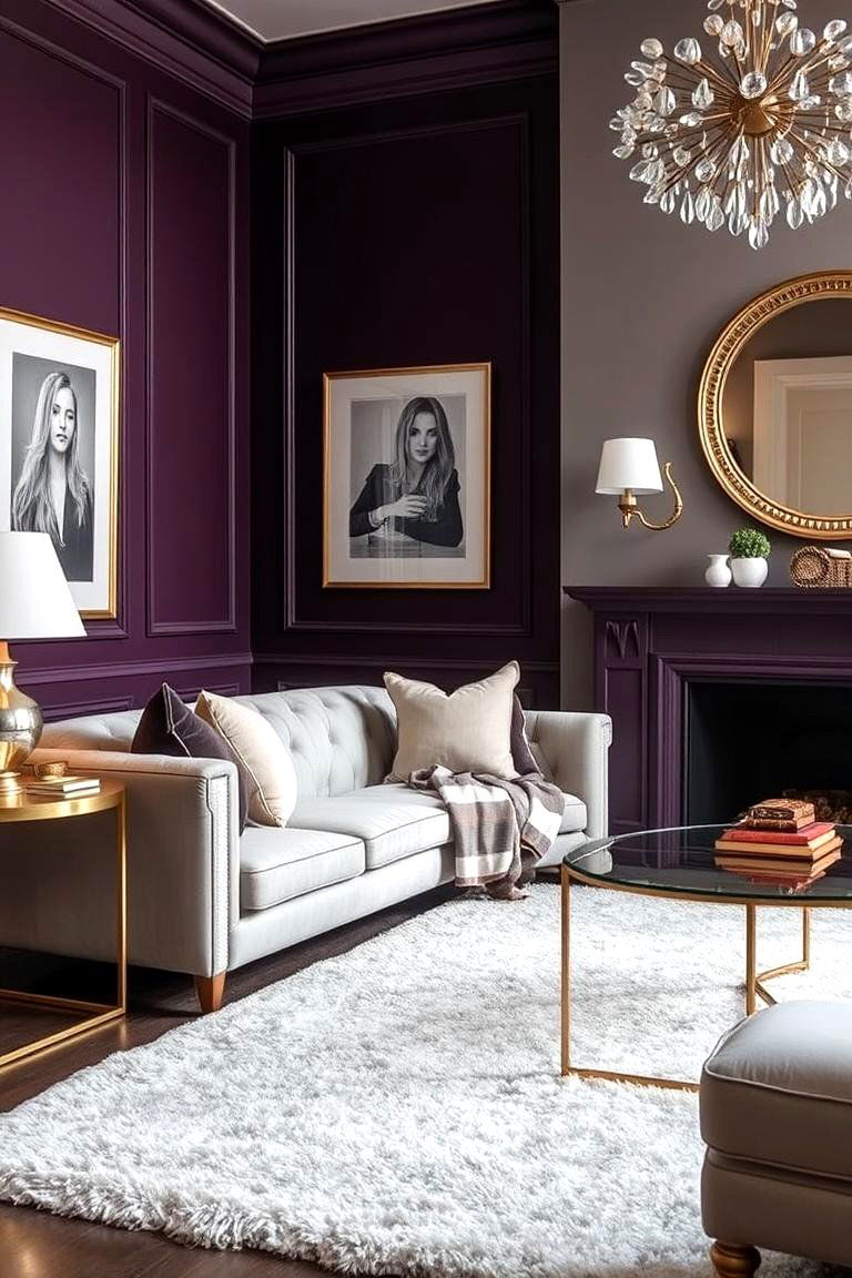 Deep Plum - 24 Living Room Paint Colors