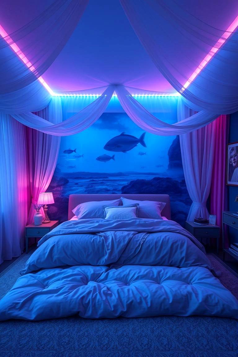 Deep Sea Dreamscape - 24 Underwater Mermaid Bedroom Ideas