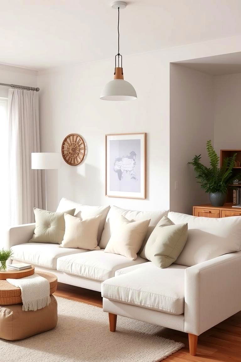 Define the Space with a Cozy Area Rug - 24 Simple Living Room Ideas