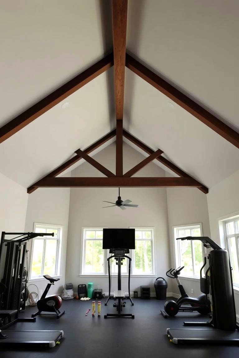 Defining Different Living Spaces within an Open Floor Plan - 24 Vaulted Ceiling With Beams