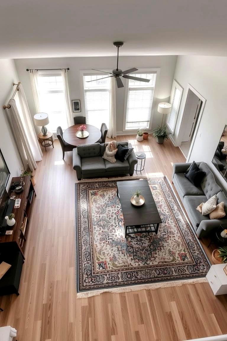 Defining Spaces with Furniture Layouts - 24 Open Floor Plan Ideas