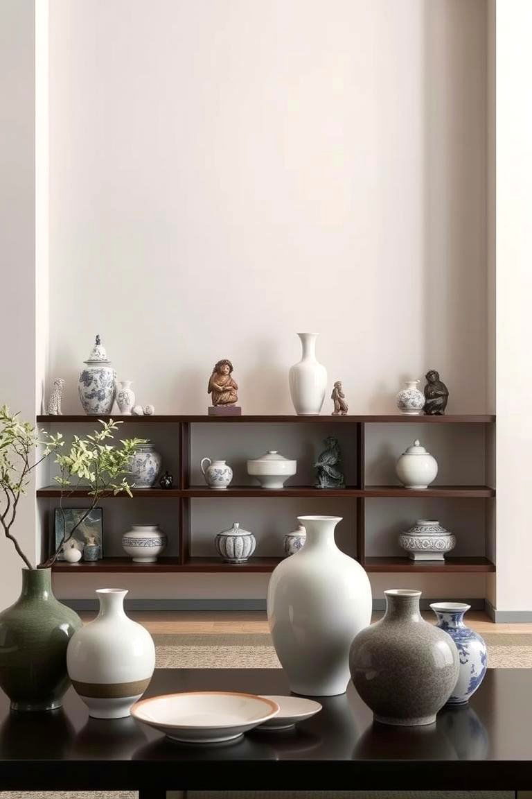 Delicate Porcelain Decorations - 24 Chinoiserie Bedroom Ideas