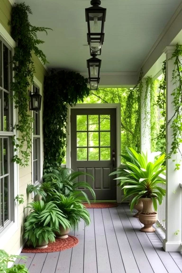 Delightful Fern Foyer - 24 Porch Greenhouse Ideas