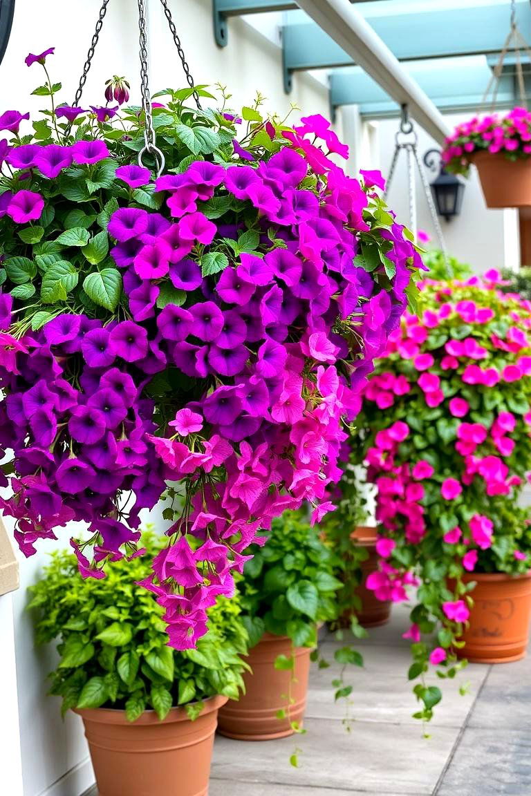 Delightful Hanging Baskets Extravaganza - 24 Patio Garden Ideas