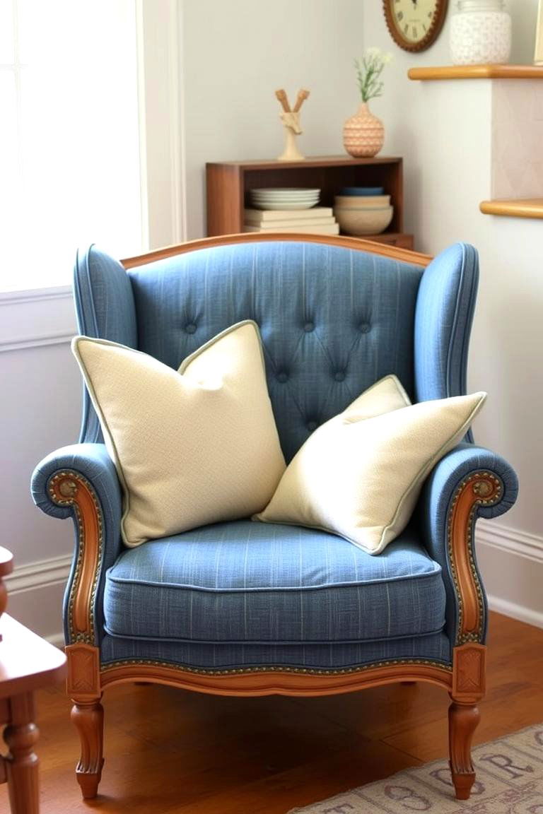 Denim Upholstery - 24 90s Bedroom Decor Ideas