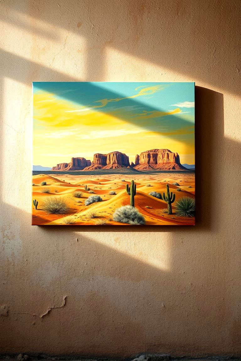 Desert Landscape Paintings - 24 Bohemian Desert Decor Ideas