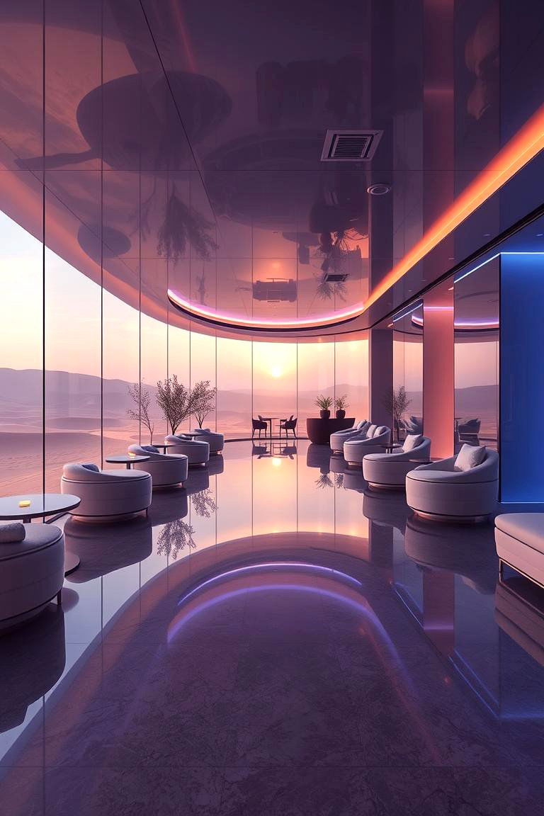 Desert Mirage Lounge - 24 Desert Themed Room Ideas