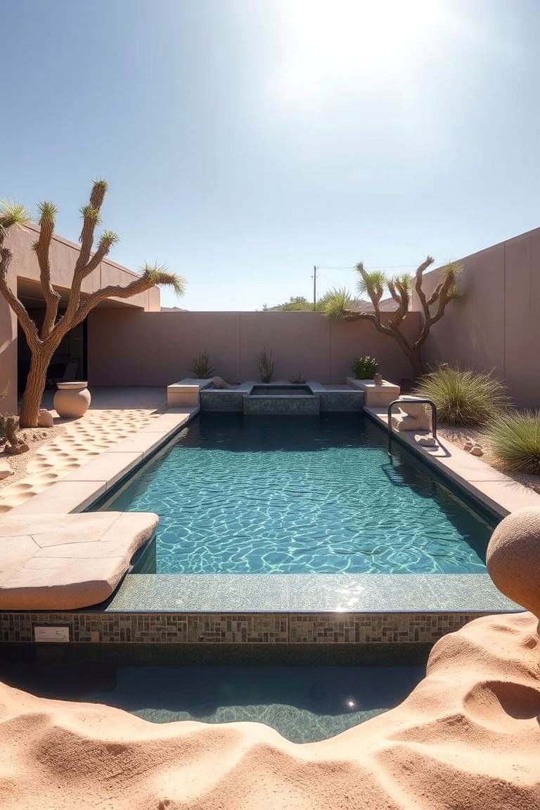 Desert Oasis Pool Escape - 24 Swimming Pool Ideas