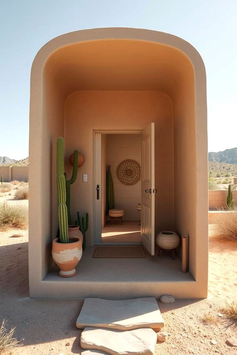 Desert Retreat Outhouse - 24 Outhouse Design Ideas