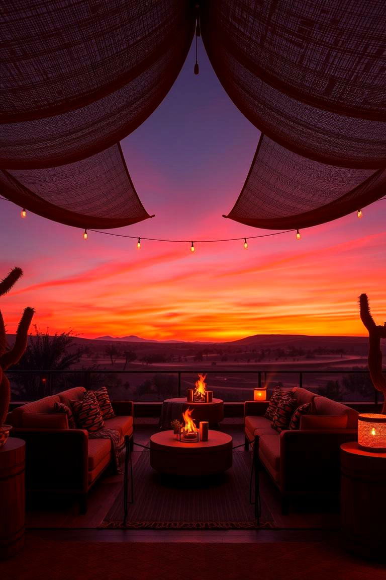 Desert Sunset Lounge - 24 Desert Themed Room Ideas