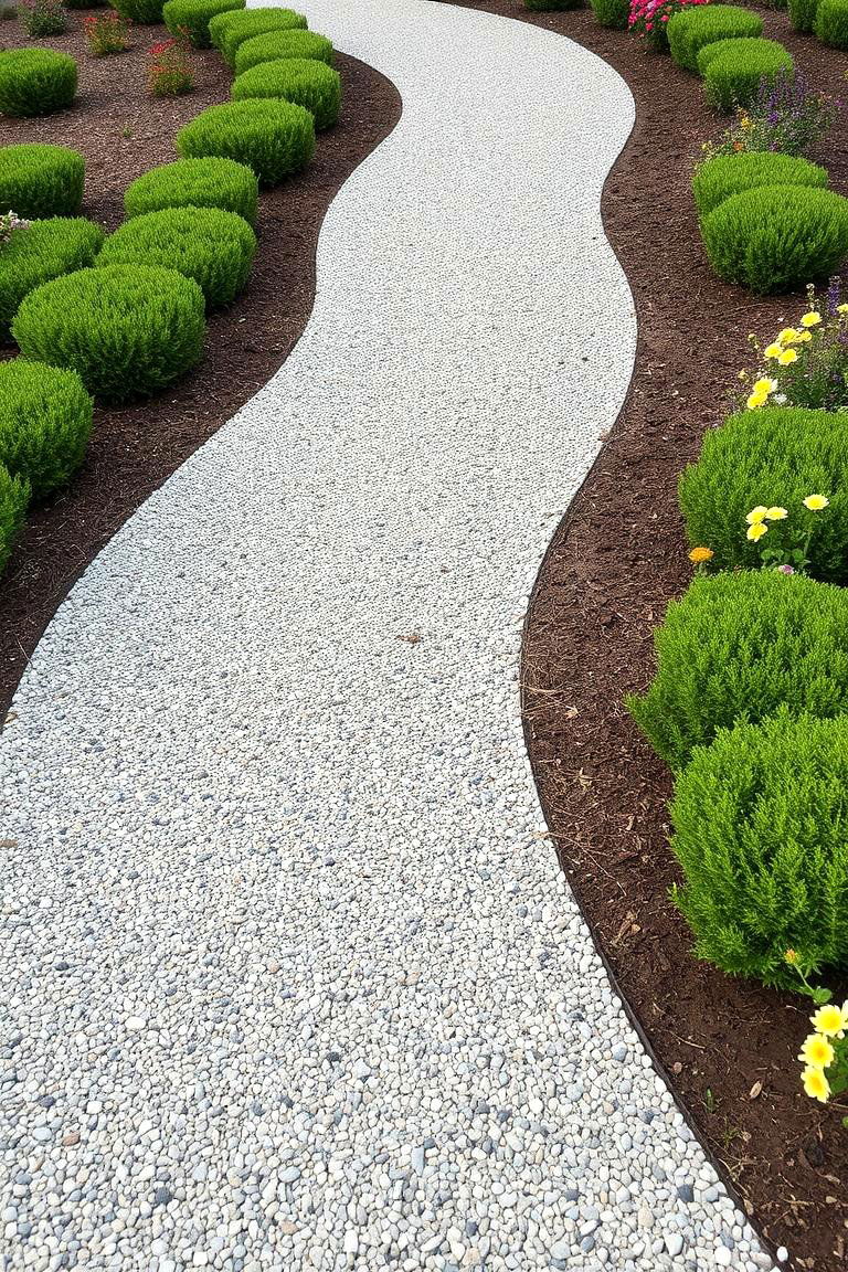 Design a Gravel Pathway - 24 Front Yard Landscaping Ideas