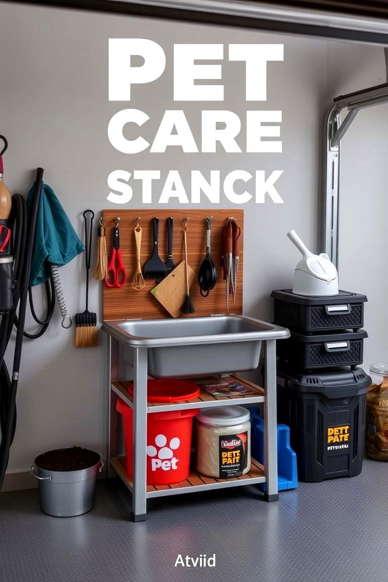 Design a Pet Care Station - 24 Garage Makeover Ideas