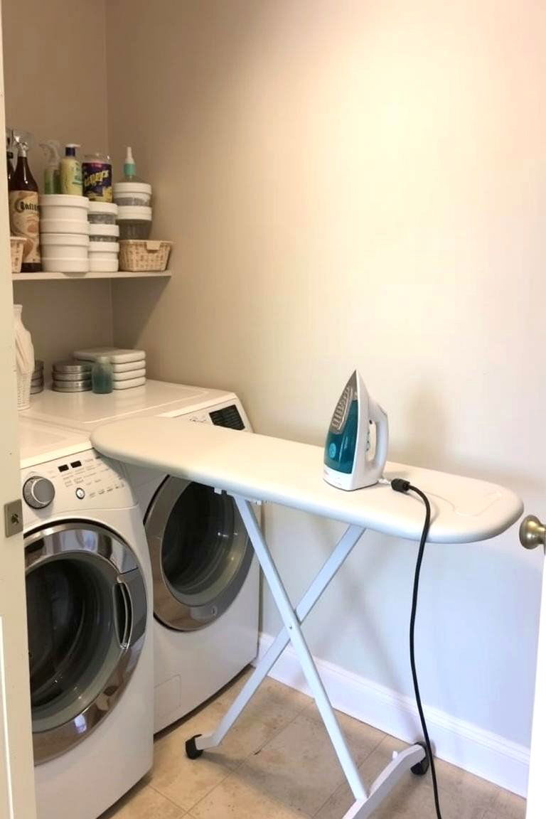 Designated Ironing Station - 24 Modern Laundry Room Ideas