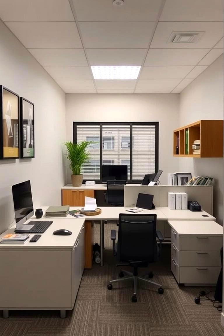 Designated Task Zones - 24 Small Office Ideas