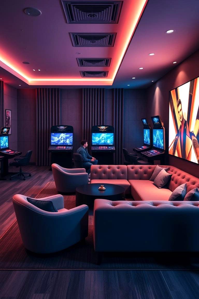Designer Gaming and Chill Zone - 24 Luxury Game Room Ideas