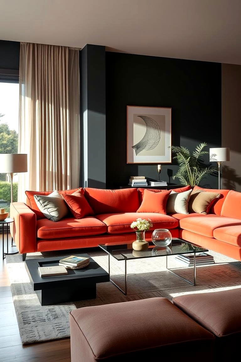 Designing Around a Statement Sofa - 24 Living Room Design Ideas